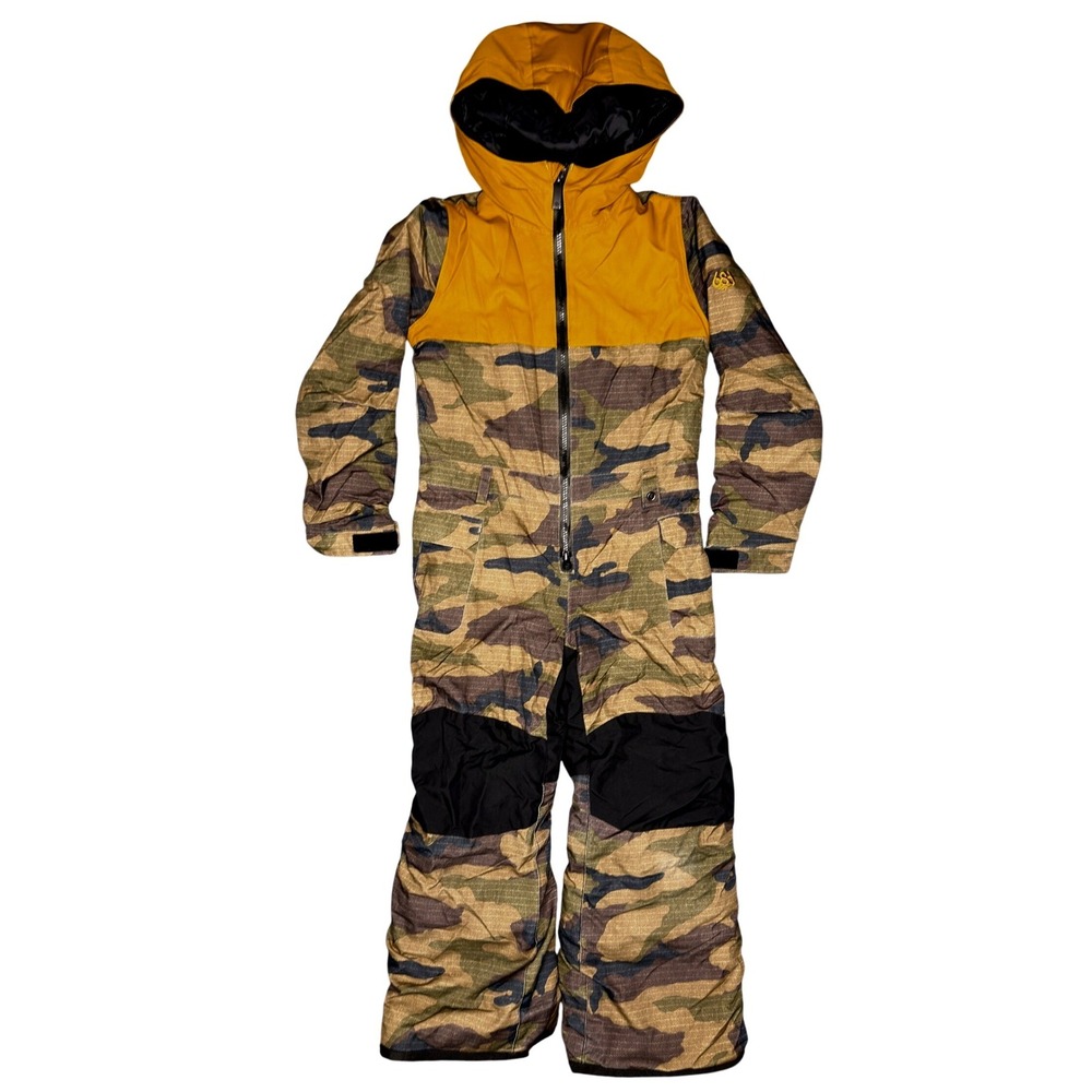 686 Shazam Insulated One Piece Snow Suit Camo Youth XS
